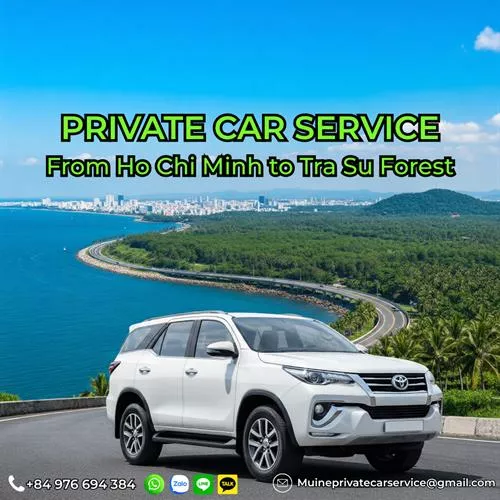 Ho Chi Minh to Tra Su Forest Private Car